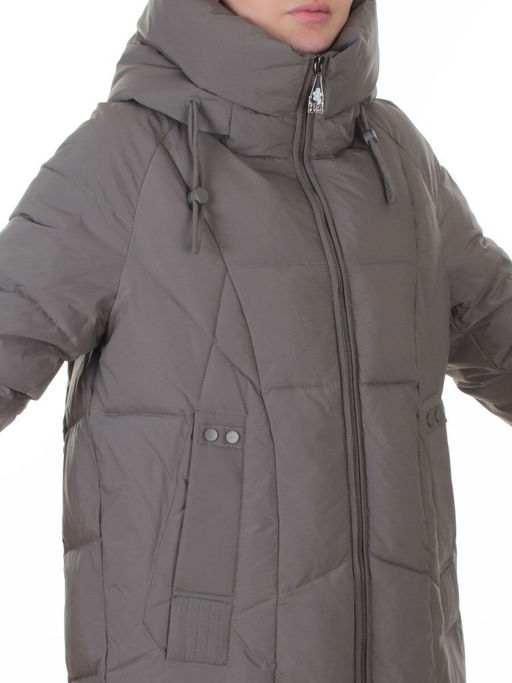 8855 GRAY Пальто зимнее женское (200 гр. холлофайбер)
