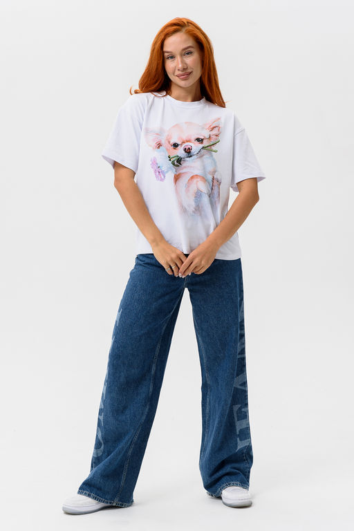 8511 Футболка женская оверсайз - Натали фото 4