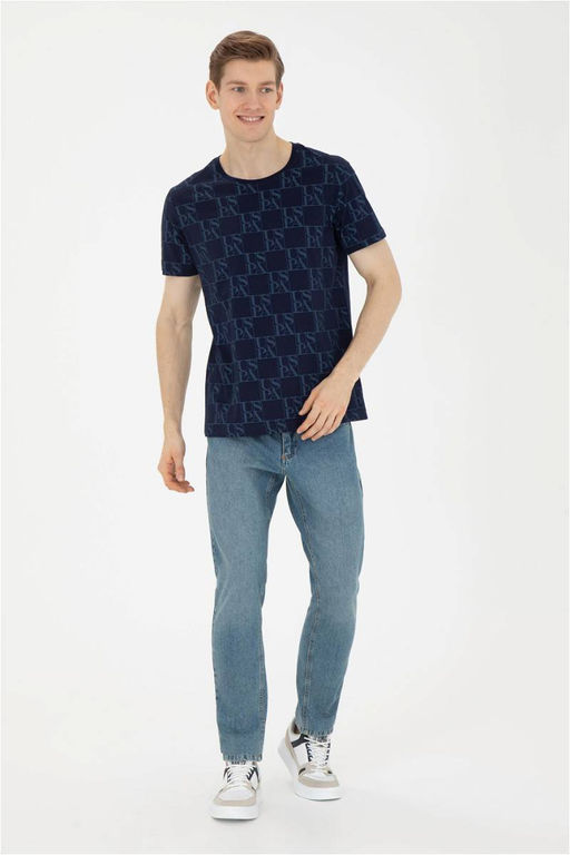 Мужская темно-синяя футболка - U.s. polo assn фото 4