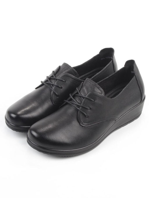 03-DHL100-D1 BLACK Лоферы женские (натуральная кожа)