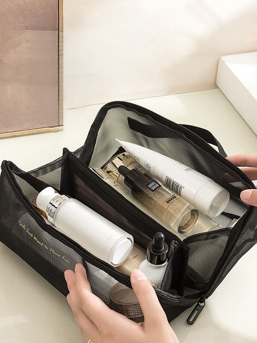 Косметичка - органайзер Netting black, 23*13,5*7 см - I likegift фото 2