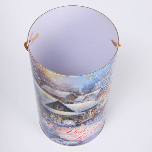 Подарочная коробка, тубус «Дедушка Мороз» 120×220 мм