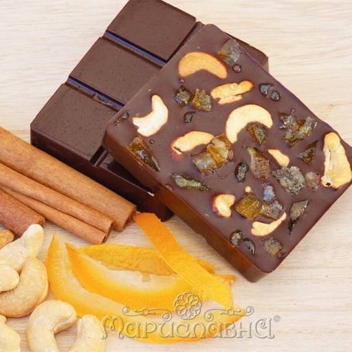 Шоколад тёмный Апельсин и жареный кешью - Мариславна фото 2