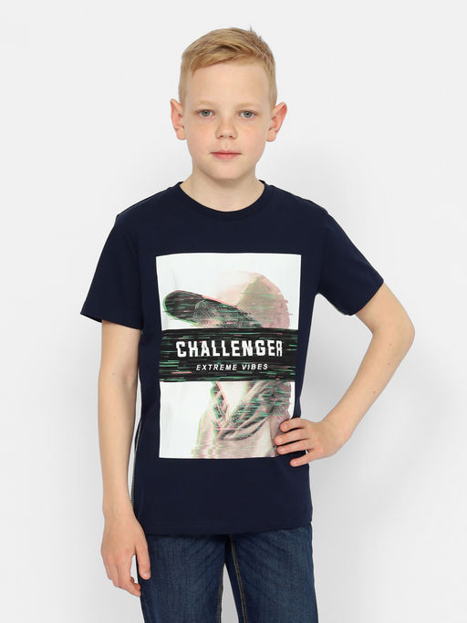 CRB wear/CSJB 63570-41-375 Футболка для мальчика,темно-синий/Ex.Cherubino