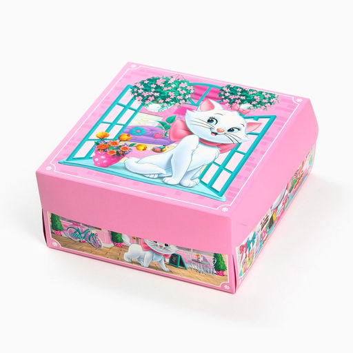 Коробка подарочная с 3Д «Кошки», 15 × 15 × 7 см