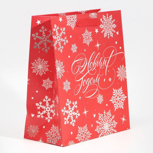 Пакет ламинированный вертикальный Снегопад, ML 23 27 11,5 см - Дарите счастье фото 2