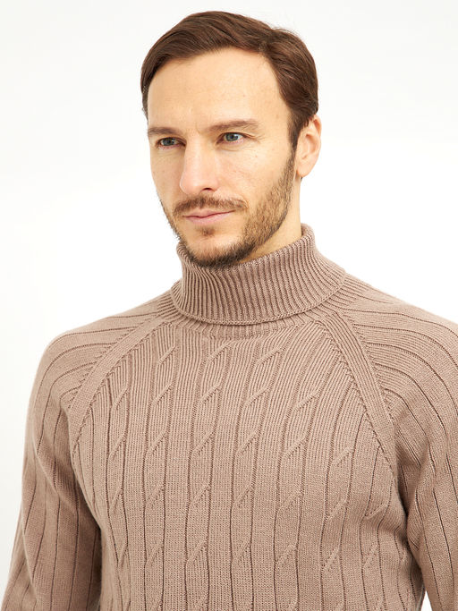 водолазка мужская с рукавом реглан и с косами - Glenfield фото 6