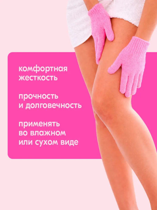Набор Антицеллюлитная массажная перчатка Body Positive (2 шт.) BP003-2