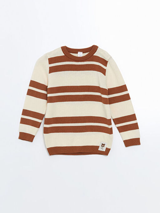 ?izgili Erkek ?ocuk Kazak ve Pantolon 2li Tak?m - Waikiki фото 2