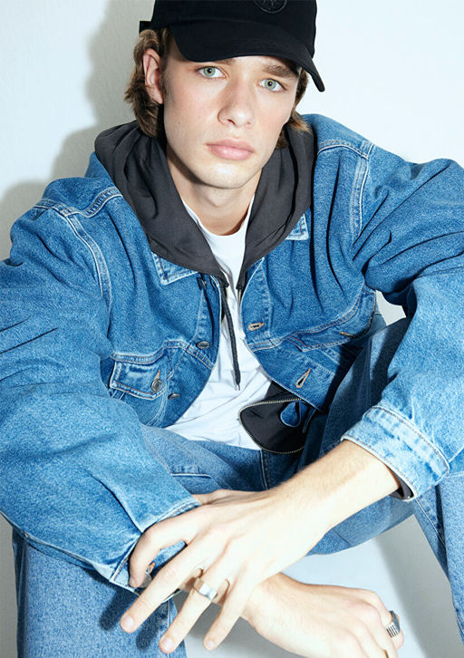 Ryan 90lar Indigo Mavisi Jean Ceket  фото 2