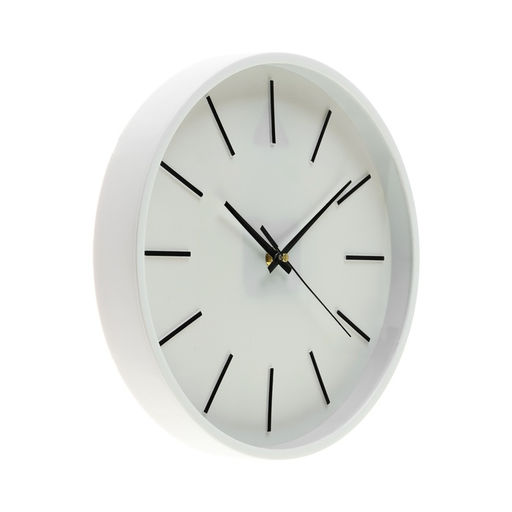 Часы настенные интерьерные «Терапо», плавный ход, d=27.5 см, АА, белые