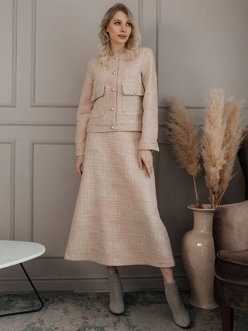 шерсть и хлопок юбка - Волтри фото 2