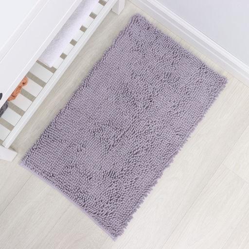 Коврик для дома LaDо́m, букли, ворс 2.5 см, плотность 1400 г, 50×80 см, сиреневый