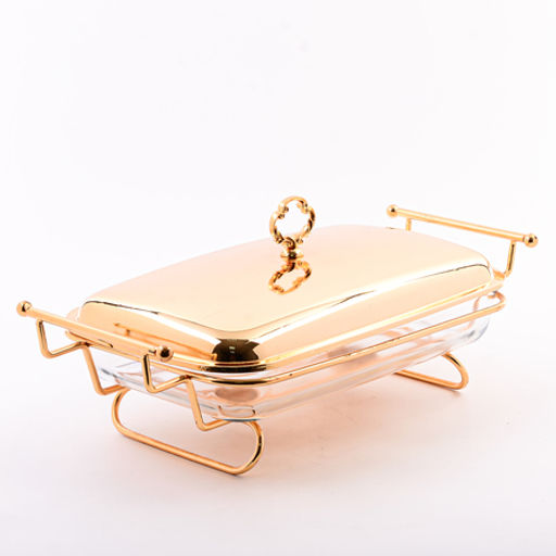 7457-1 Мармит 2,6 л с подставкой нерж/ст/стекло (х4)