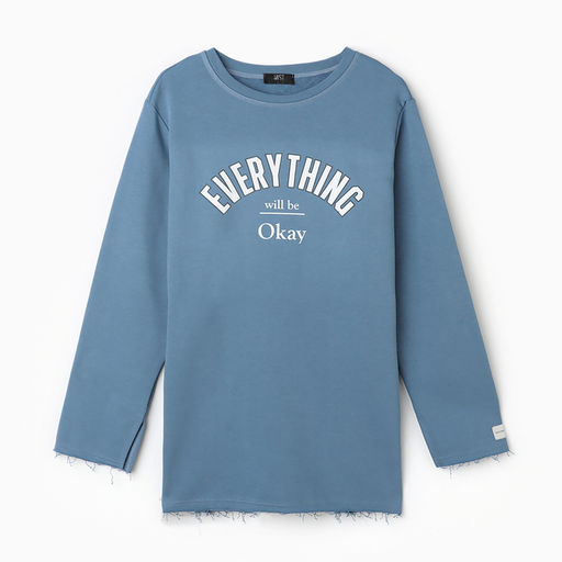 Свитшот женский MIST Cozy style, синий, размер 60