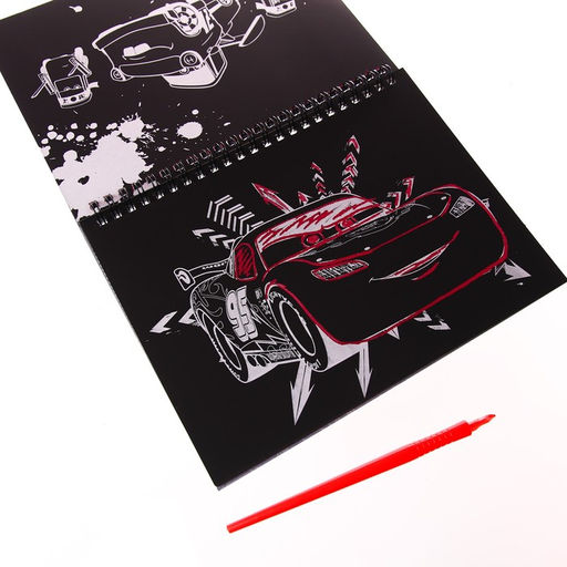 Набор для творчества с заданиями Гравюры. Тачки, 8 гравюр, Дисней - Disney фото 3