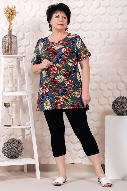 Костюм женский, цвет черный зеленый