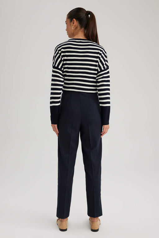 Короткие брюки узкого кроя с карманами и высокой талией - Defacto фото 6