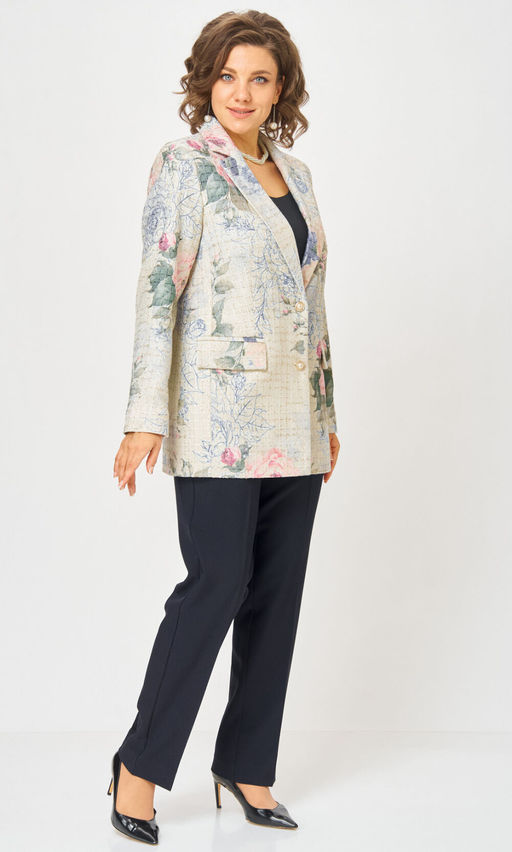 Костюм БелЭльСтиль 762/596 молочный твид