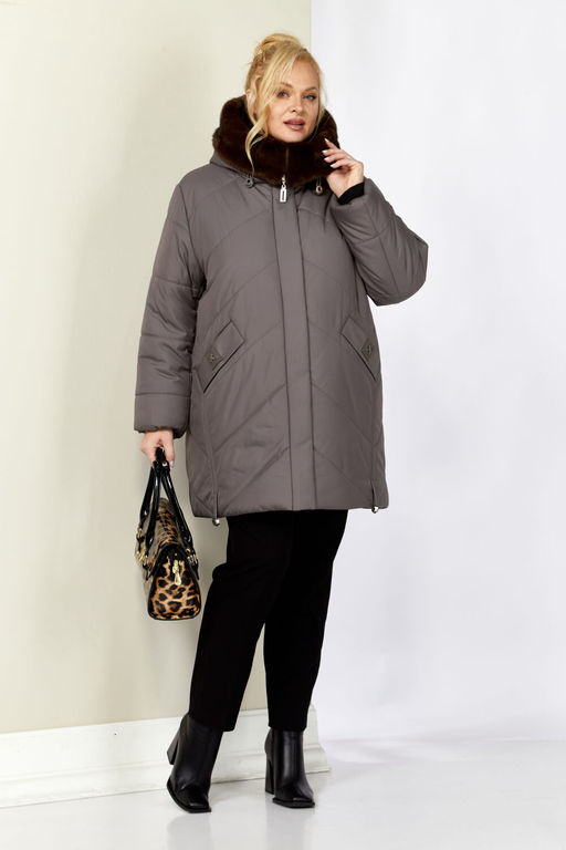 Куртка SHETTI 2205 серо-лиловый