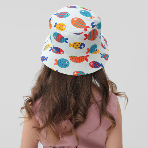 Панама детская KAFTAN «Рыбки», белая, размер 54
