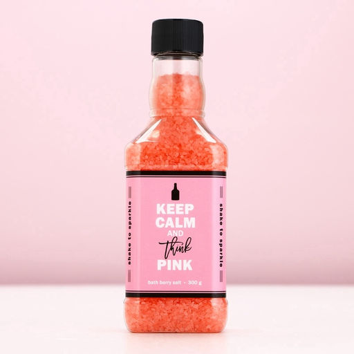 Соль для ванны Keep calm, 300 г, аромат сочных ягод, Чистое счастье