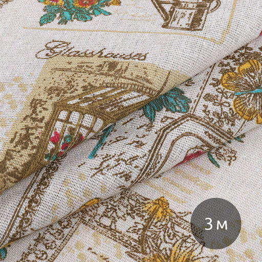 Ткань Лен, арт.TBY.DJ.70, 140г/м?, 30% лен 70% хлопок, шир.150см, уп.3м