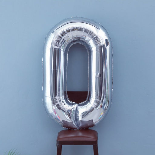 Воздушный шар фольгированный 40" «Цифра 0»