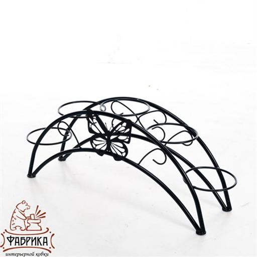 Подставка для цветов на подоконник 41-942B на 5 цветков - Фабрика интерьерной ковки фото 5