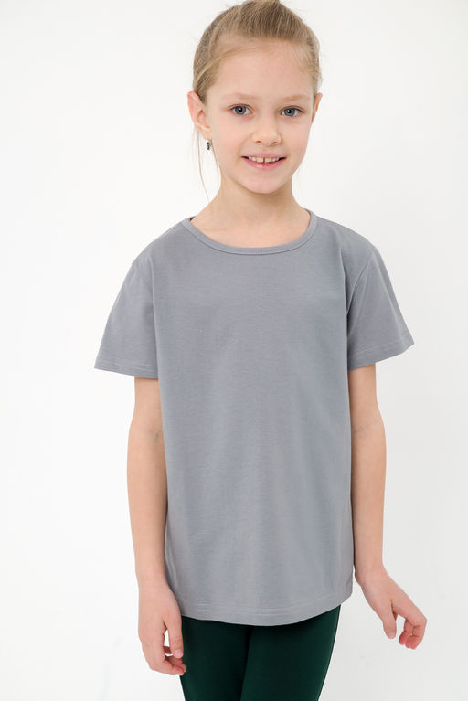 Футболка подростковая из кулирки серая - Амадэль фото 9