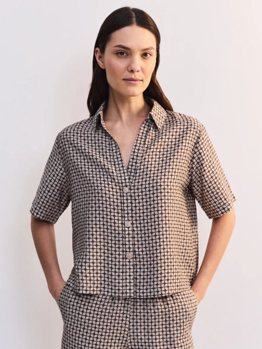 Блуза из вискозы с коротким рукавом ZR2605012011-236 / Zarina