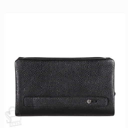 Клатч мужской кожаный 117H black Heanbag