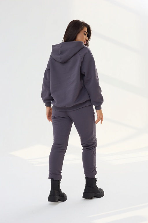 Костюм женский из Футера с начесом Графит Рост 160-175 см - Амавес-текстиль фото 4