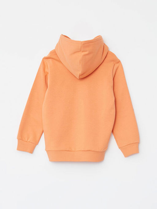 Kap??onlu Bask?l? Uzun Kollu K?z ?ocuk Sweatshirt - Waikiki фото 2