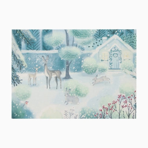 Салфетка новогодняя на стол Доляна Новогодний лес, 40х29см  фото 2