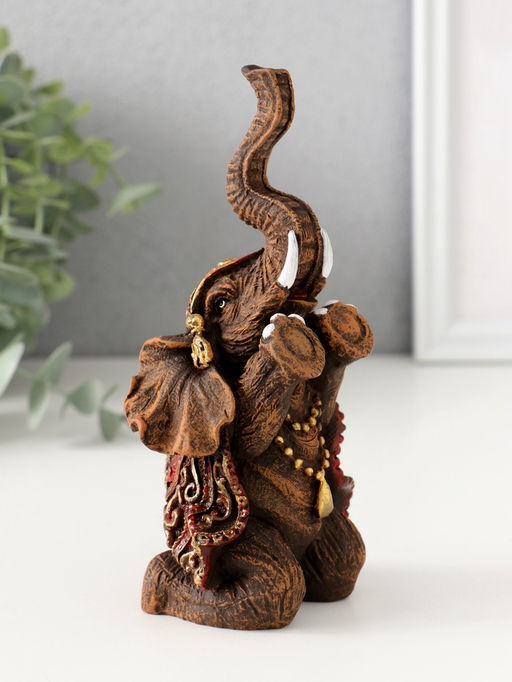 Фигурка полистоун «Слон африканский», 14.5×7.5×6 см