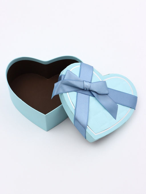 Набор подарочных коробок сердце 3 в 1, бирюзовый, 22?20?9; 18.5?17?7.5; 16?14?6 см