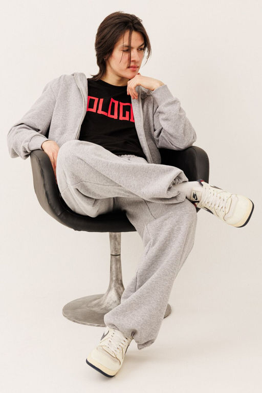 Спортивный костюм GO M3119/50-04.182-188 серый меланж