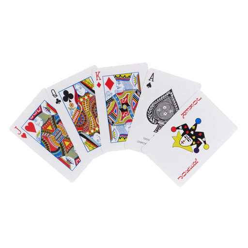 Карты игральные пластиковые «777», колода 54 шт., синий с белым