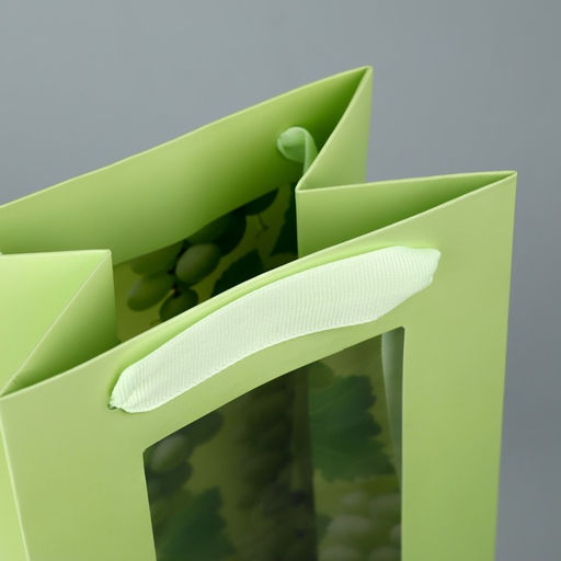 Цена за 2 шт. Пакет подарочный под бутылку, упаковка, «Виноград», 36×13×10 см