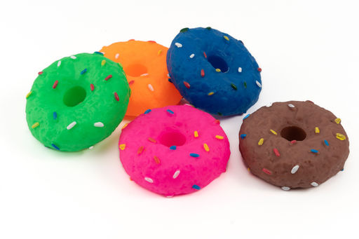 Игрушка-пищалка для собак Пончик, в ассортименте 273665