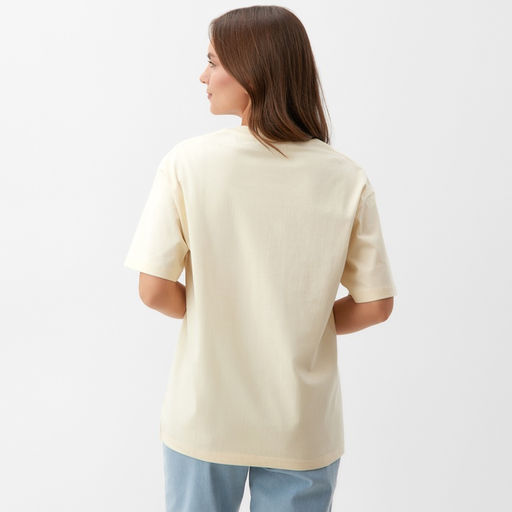 Футболка женская KAFTAN: Basic line, молочная размер 48-50