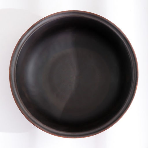 Тарелка глубокая «Ангоб», 700 мл, 18×6 см, красная глина