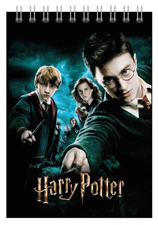 Блокнот А5 "Гарри Поттер", 60л, клетка, картон 200 гр/м2, (141*201 мм)