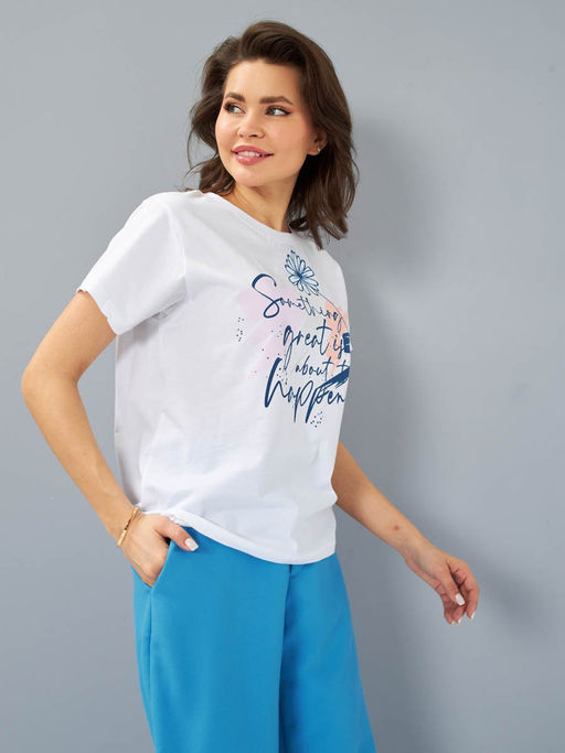 Футболка женская _ 12722/Something - F5 фото 4