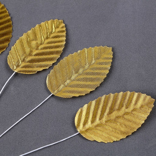 Набор для украшения торта Листья, 10 шт., цвет золото - Страна карнавалия фото 2