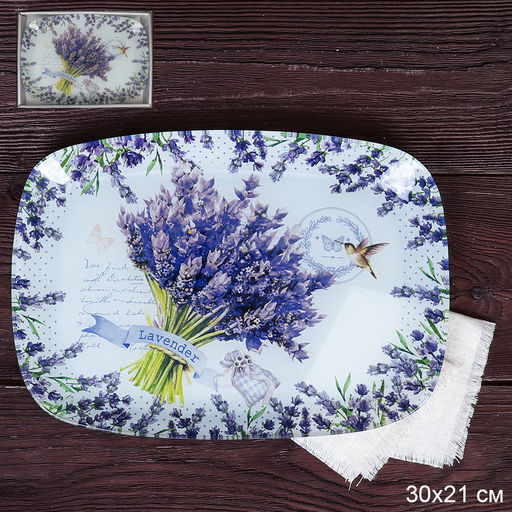 Блюдо прямоугольное глубокое 29,5х21 см / S445012C -DD132 В /уп 12/ 712814 - Галеонтрейд фото 2