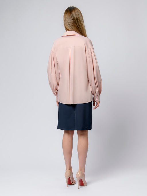 УЦЕНКА. Юбка темно-синяя длины мини с поясом - 1001dress фото 3