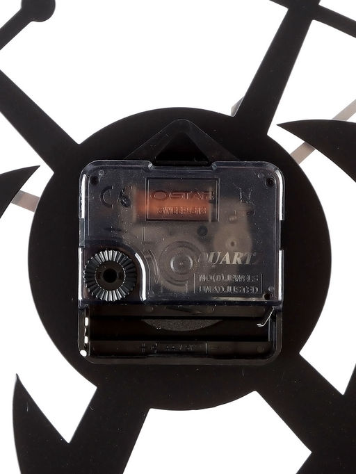 Часы настенные интерьерные «Якорь», бесшумные, плавный ход, d=40 см, металл, чёрные