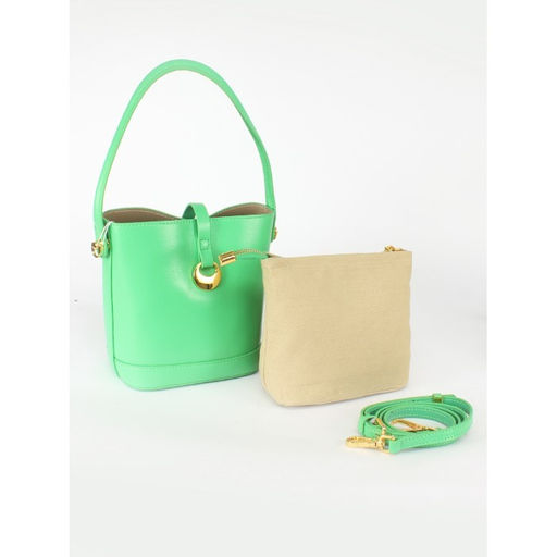 Сумка женская натуральная кожа GU 165-8226, 3отд, плечевой ремень, зеленый SALE 256003 - Adelia фото 6